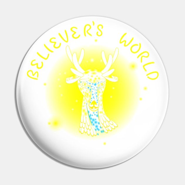 Texted Plain Bright Colors Version - Believer's World with Resident Wopppo Pin by Believer's World The Other World The Eternal World