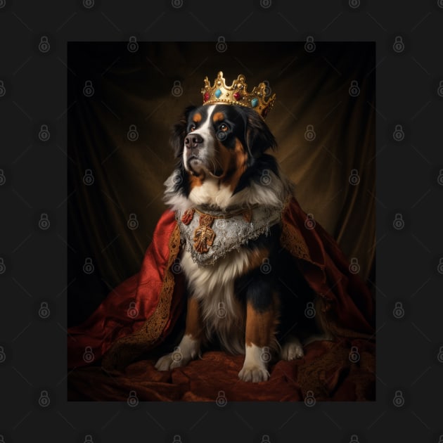 Majestic Bernese Mountain Dog - Medieval Swiss Queen by HUH? Designs