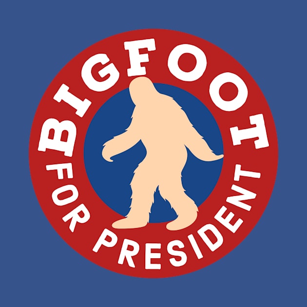 Bigfoot For President Funny Retro Bigfoot by narekmug