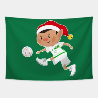 Iran football Christmas elf. Football World Cup soccer t-shirt Tapestry