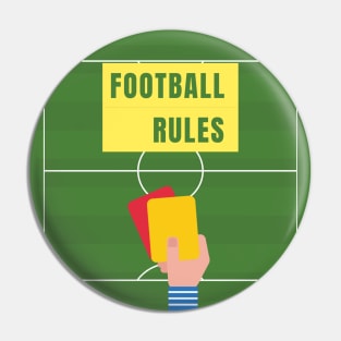 Football rules Pin