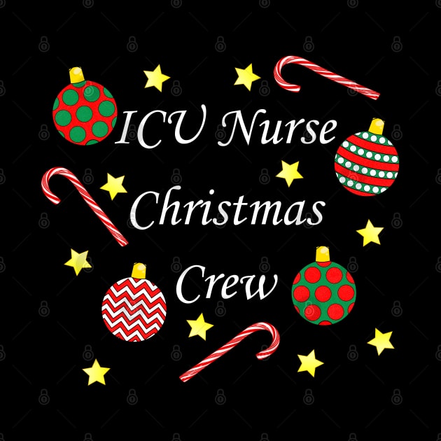 ICU Nurse Christmas Crew (White) by ziafrazier