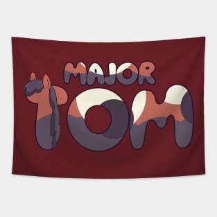 Major Tom is  friendly horse Dogs Tapestry