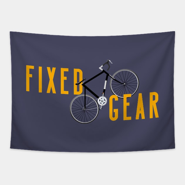 Fixed gear bike Tapestry by uglypaper