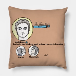 Alcibiades' instagram account Pillow