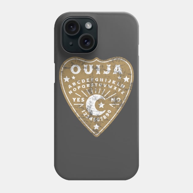 Distressed Ouija Board Puck Phone Case by Golden Eagle Design Studio