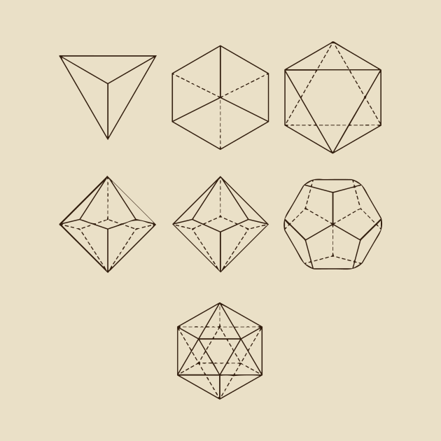 Polyhedral Dice Diagram (Dark) by Avengedqrow