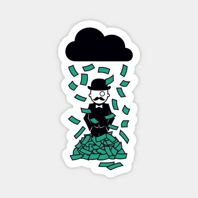 Hipster Rich Magnet by Malchev