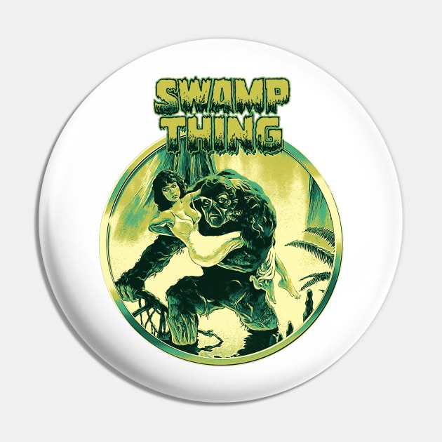 Retrro Classic Swamp Things Pin by UyabHebak