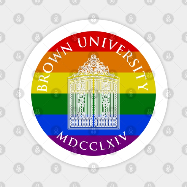 Brown University Pride Flag Magnet by MiloAndOtis