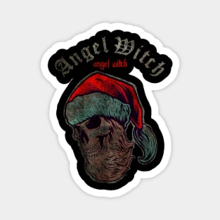 SANTA HEAVY METAL SKULL ANGEL WITCH Magnet