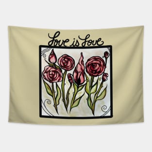 Love is Love Roses Tapestry