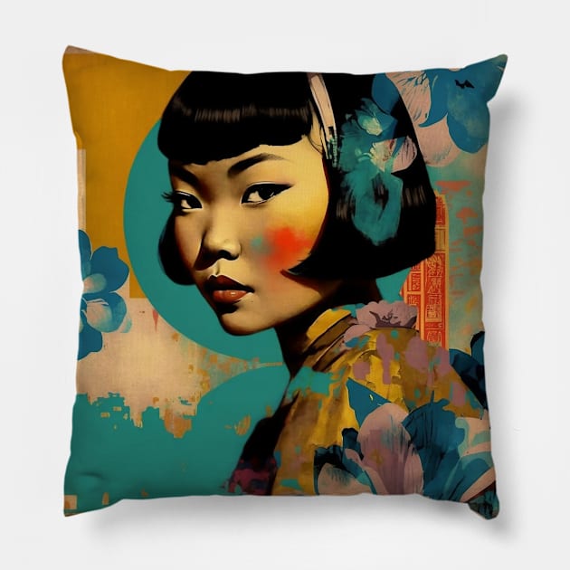 Anna May Wong #14 Pillow by MonoMagic