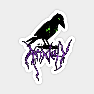 Anxiety Crow Magnet