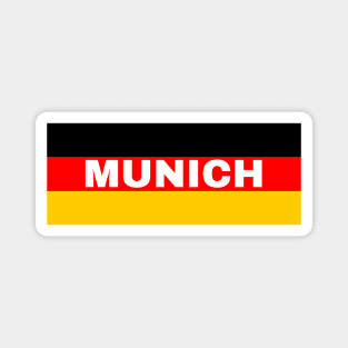 Munich City in German Flag Magnet