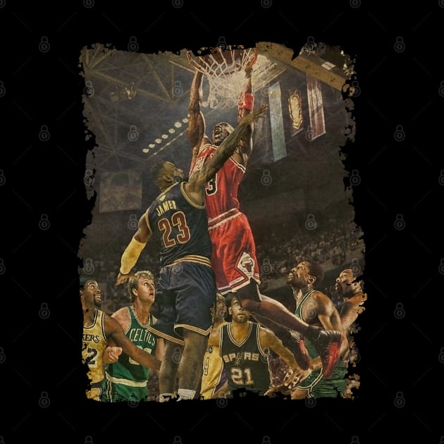 Over The Top, Many Great Basketball Players But The Greatest is Only One by Omeshshopart