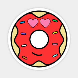 The Red Valentine Donut Magnet