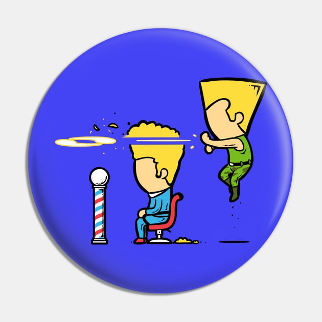 Part Time Job - Haircut Salon Pin by flyingmouse365