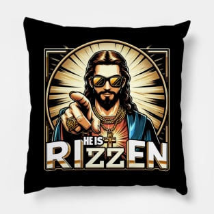 He is rizzen Pillow