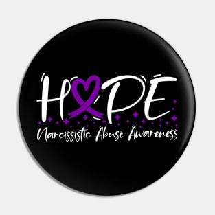 Hope Narcissistic Abuse Awareness Pin