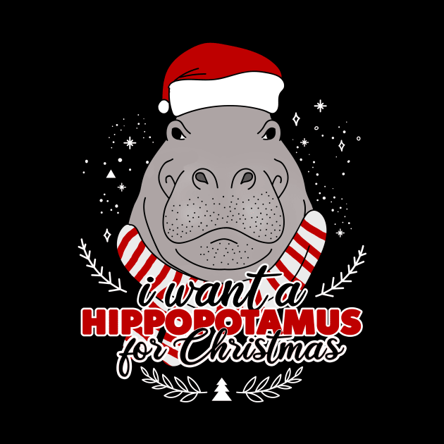 I want a hippopotamus for Christmas by Rishirt