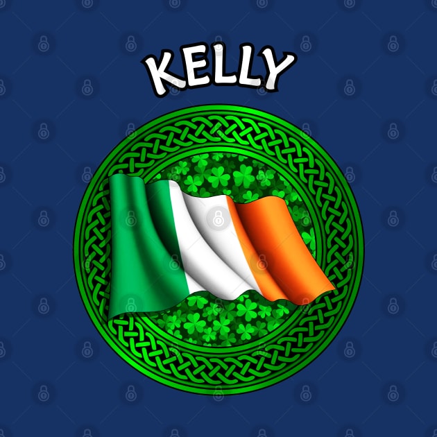 Irish Flag Clover Celtic Knot - Kelly by Taylor'd Designs