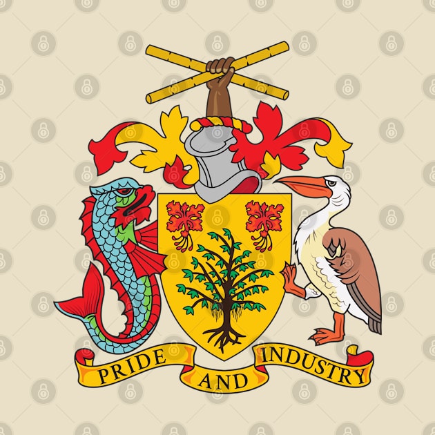 Coat of arms of Barbados and National Emblems by Webdango