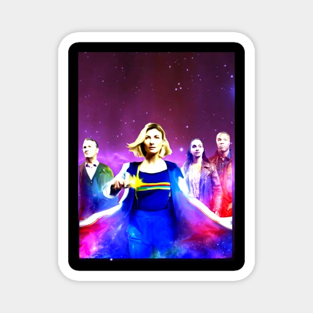 Jodie series 12 Who space cast art Magnet by shortwelshlegs