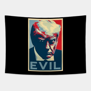 Trump Evil Mugshot - by-CH3Media Tapestry