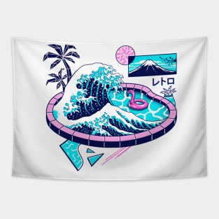 Vapor Wave Pool Tapestry