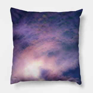 Purple swirled sky Pillow