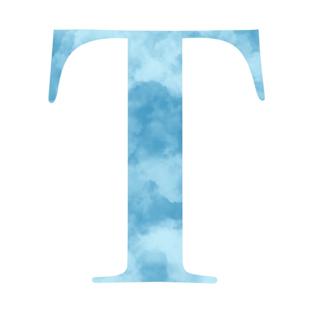 Clouds Blue Sky Initial Letter T by withpingu