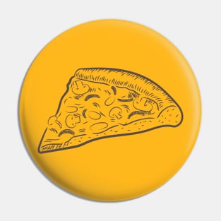 Mushroom Pizza Sketch Pin