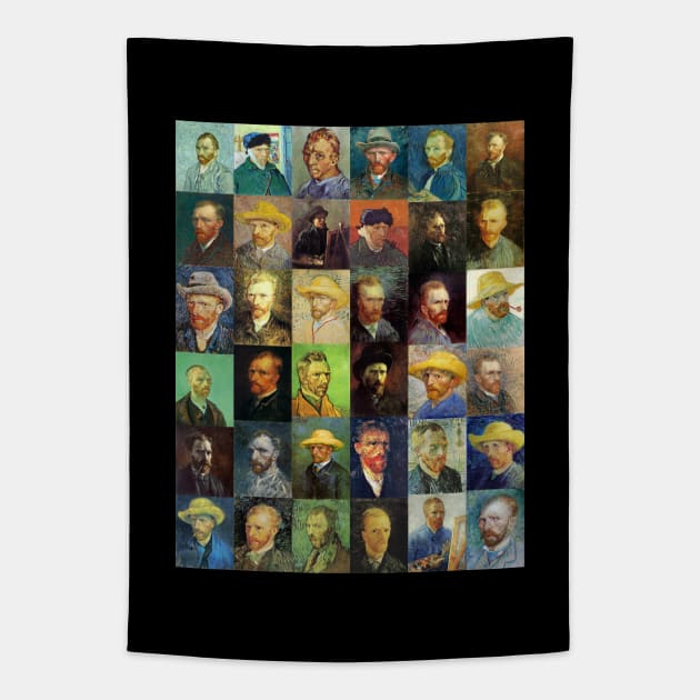 Vincent van Gogh Collage Tapestry by phneep