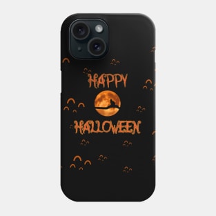 Happy halloween cat design Phone Case