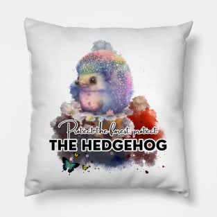 Forest Guardian Hedgehog Pillow