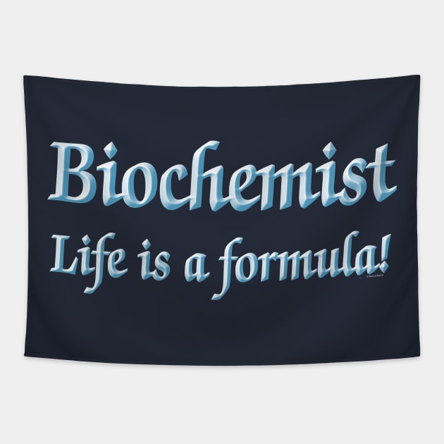 Biochemist Formula Light Text Tapestry by Barthol Graphics