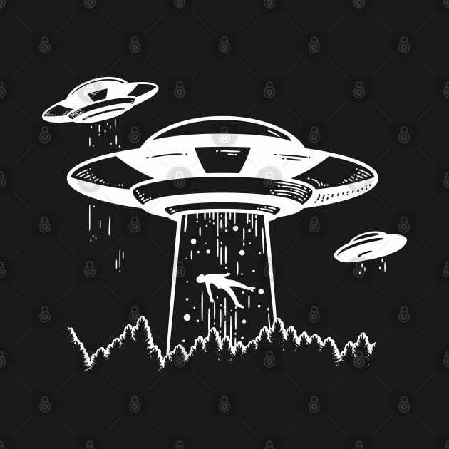 Alien Abduction (White) by designer_dick