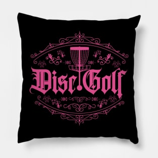 Disc Golf Classic Player Pink Pillow