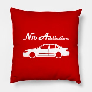 Club Almera N16 Sedan Fan Art, Gift for him, Nissan Lover Gift, Nissan Fan Gift Pillow