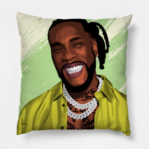 Burna Boy Pillow by Black hub