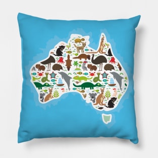 Map of Australia (5) Pillow
