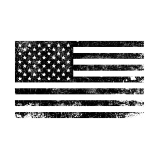 Black American Flag T-Shirt