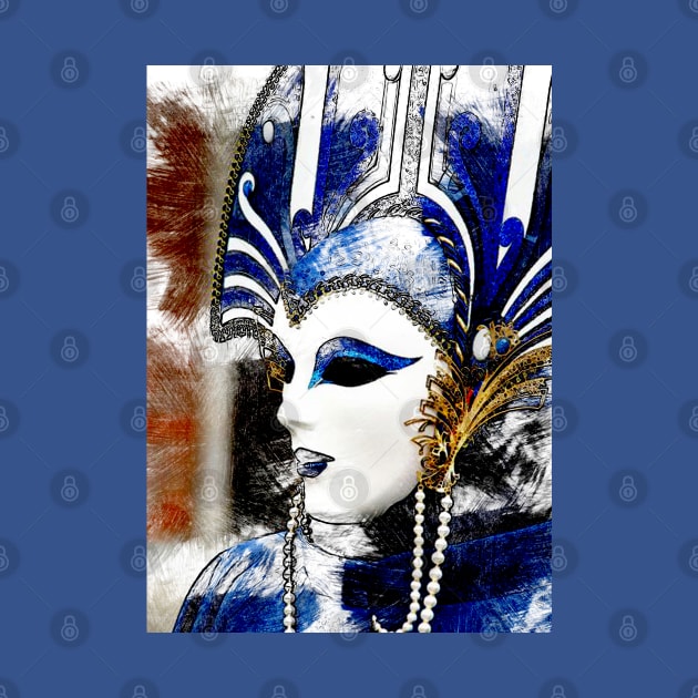 Venice Carnival. Snow Queen mask by CatCoconut-Art