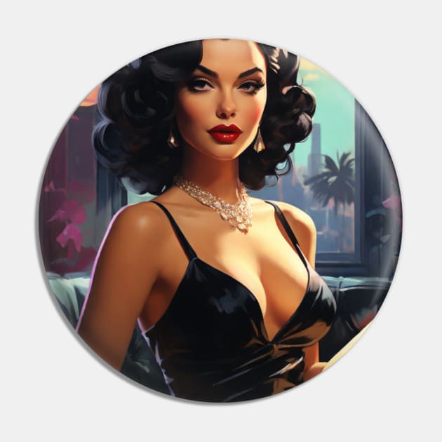 Noir Femme Fatale 1940’s (version 2) Pin by StudioX27