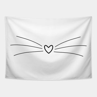 Cute girly kitty nose Tapestry