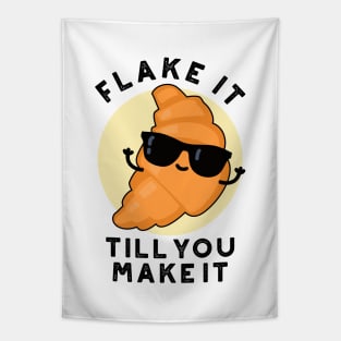 Flake It Till You Make It Cute Pastry Pun Tapestry