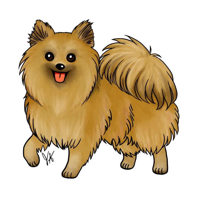Dog - Pomeranian - Brown by Jen's Dogs Custom Gifts and Designs