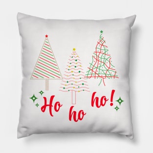 christmas trees ho ho ho merry christmas Pillow