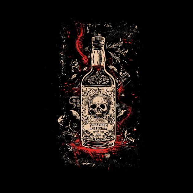 Bad Feeling - skull label by LoffDesign